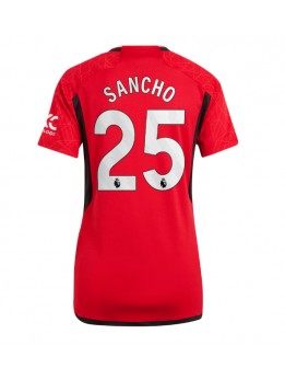 Ženski Nogometna dresi replika Manchester United Jadon Sancho #25 Domači 2023-24 Kratek rokav
